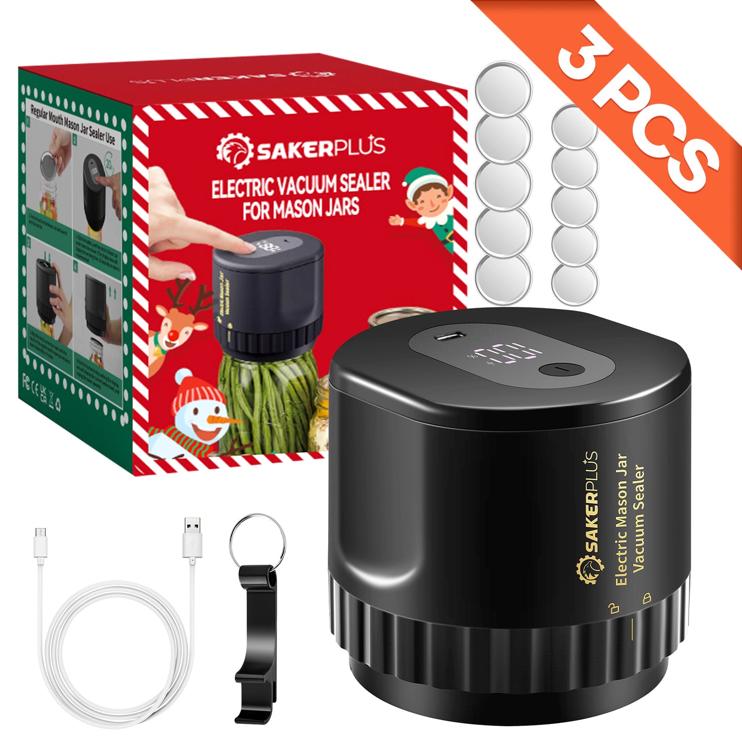 SAKER® Electric Vacuum Sealer For Mason Jars